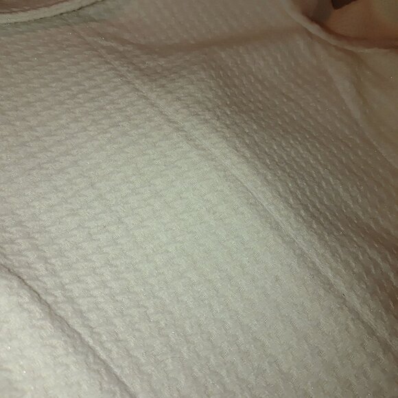 Worthington Peacoat Coat L Large Doube Breasted ivory Cream Slimmer Tweed - Picture 4 of 11